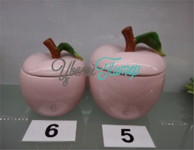 Шкатулка Яблоко (керамика) 15х15х17см