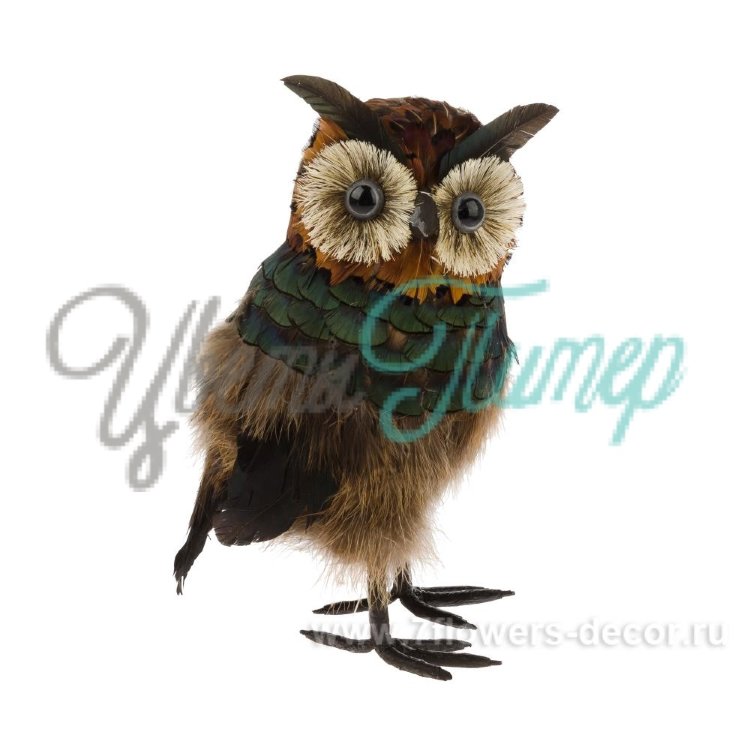 Фигурка "Сова" (перо); 16*15*26см