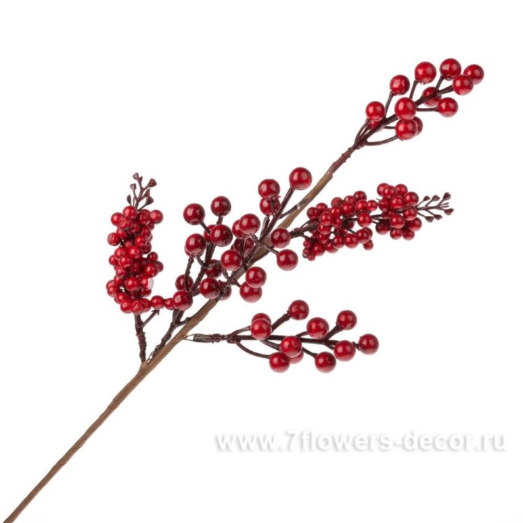Ветка ягодная иск. (пластик), 57см