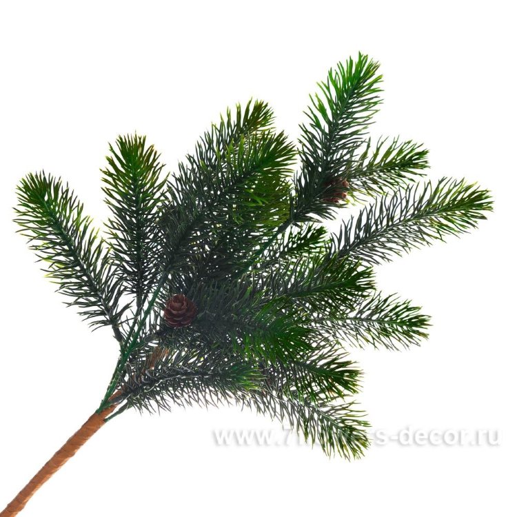 Ветка еловая искусственная, 72.5см