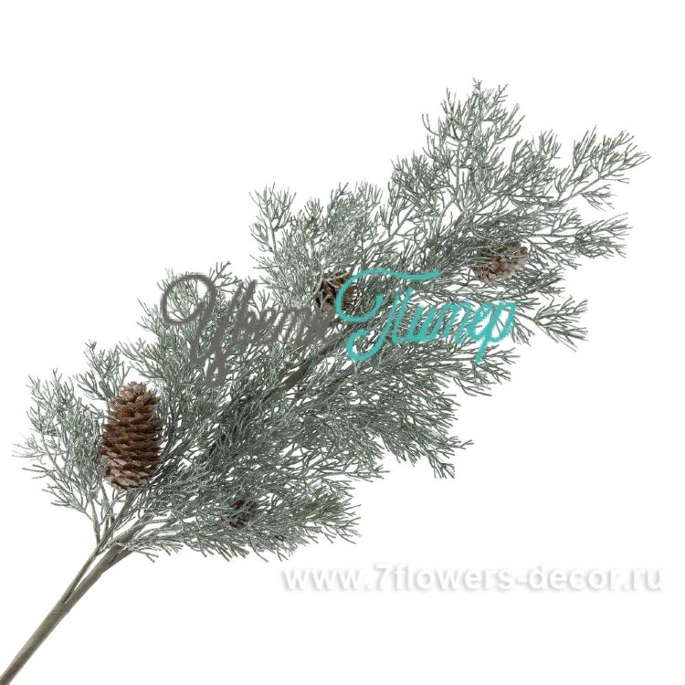 Ветка еловая с шишками искусств., 86см