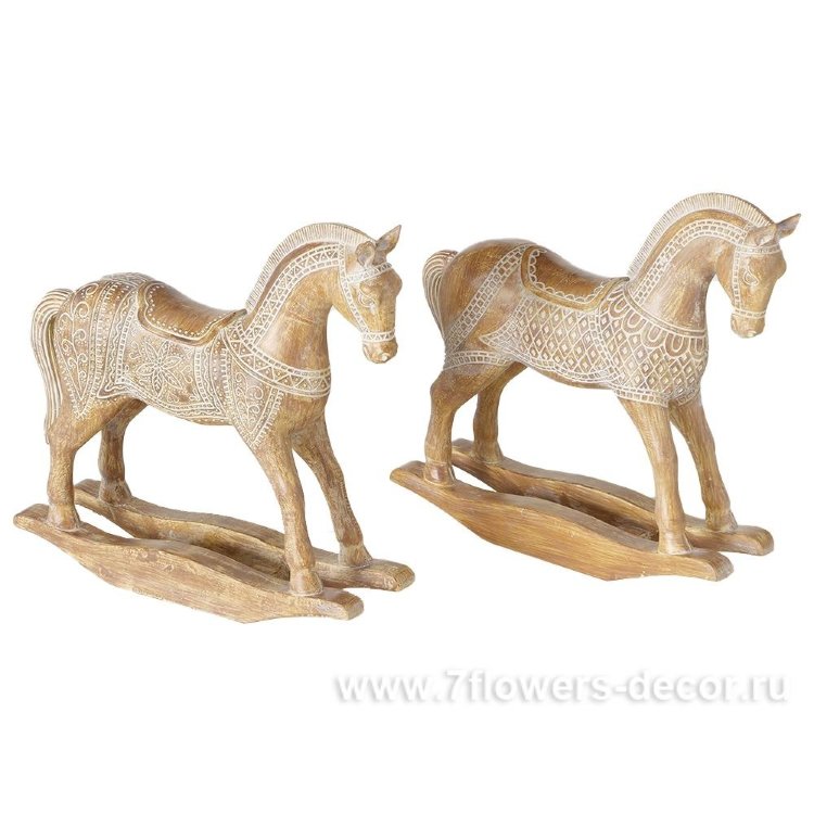 Фигура "Конь-качалка" (пластик), Н20 см,в асс.