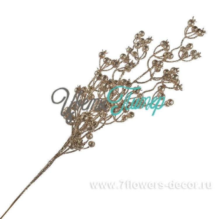 Ветка с ягодами искусственная (пластик), 78см