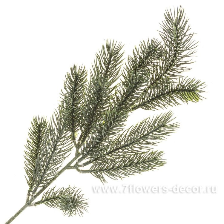 Ветка еловая искусственная (пластик), 49 см
