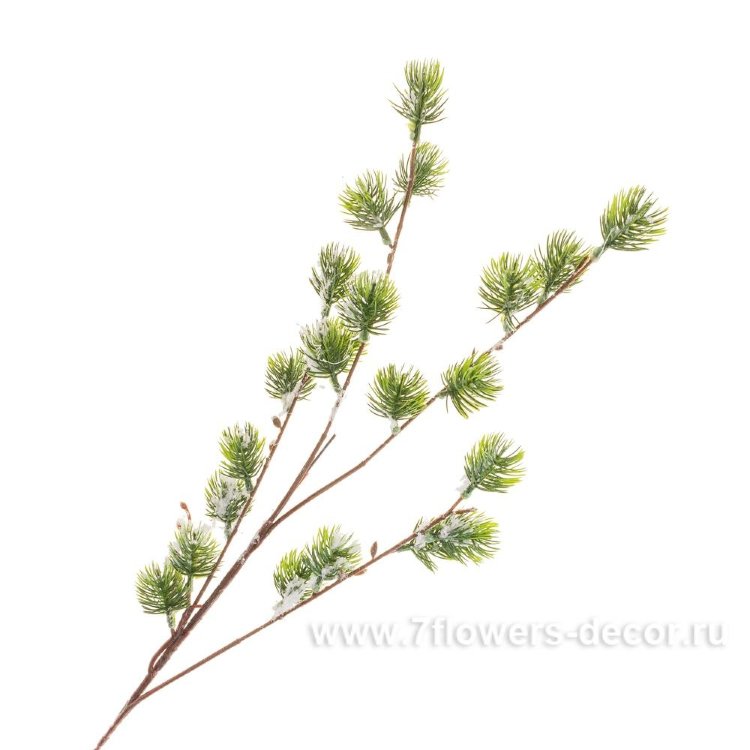 Ветка еловая искусственная (пластик), 73 см