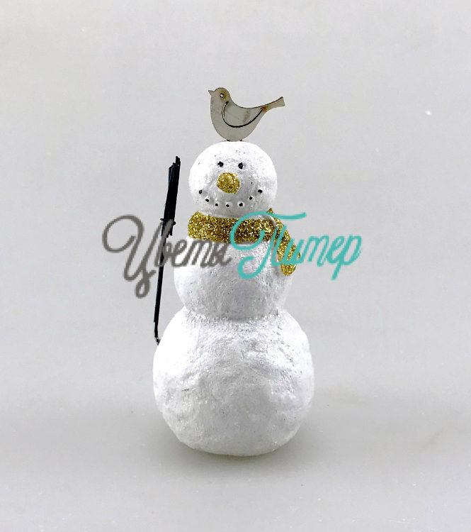 Фигурка "Снеговик" (пластик), 4.5х6х8см 535505