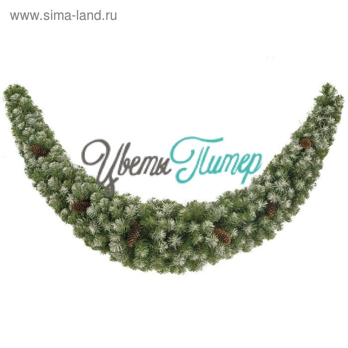 Хвойный сваг "Адмирал" заснеженный 200 см., Кол-во веточек - 310 шт.   2827292