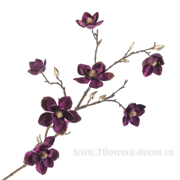 Ветка искусственная "МАГНОЛИЯ", 86см