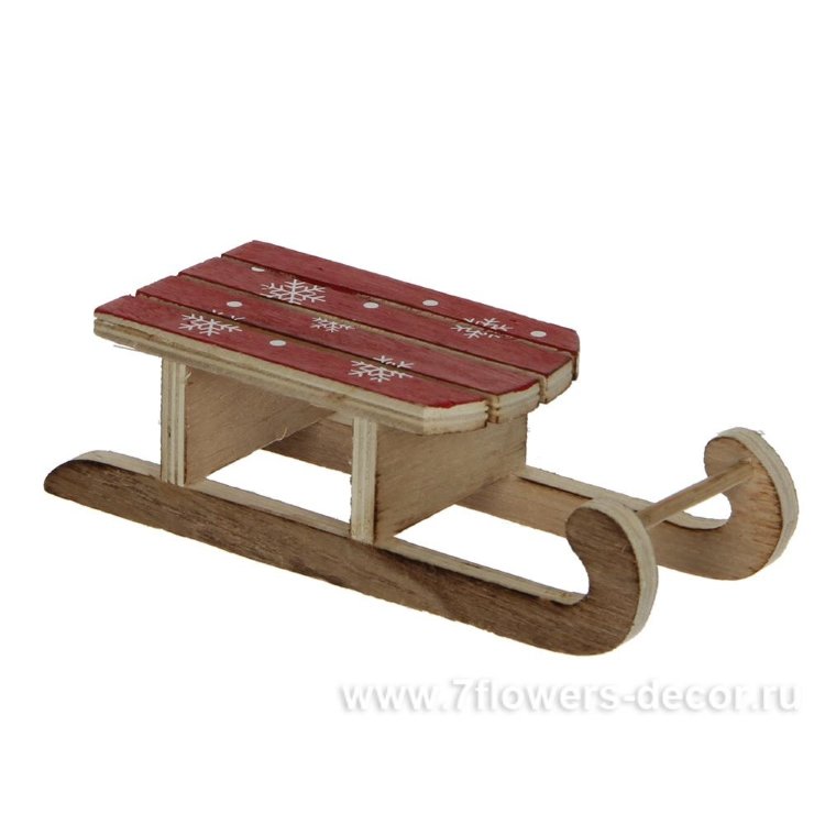 Сани декоративные (дерево), 15,5 см
