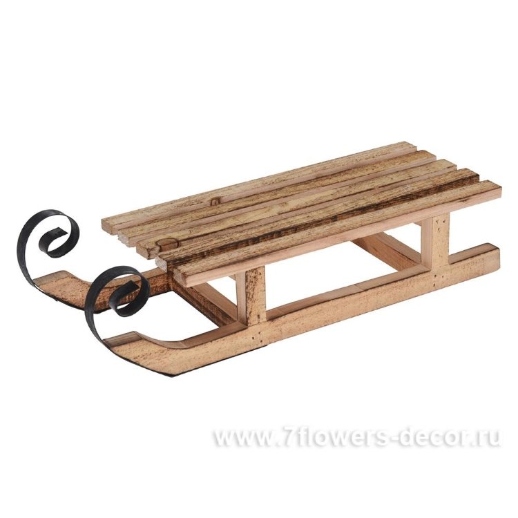 Сани декоративные (дерево), 40 см