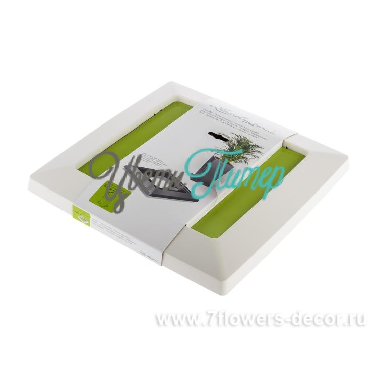 Подставка для кашпо (пластик) Lechuza Сubico Premium  Coaster 30 (White)