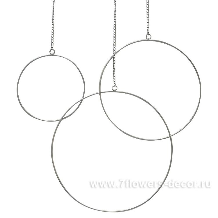Набор основ для композиций "Кольцо" (металл), D20-35 см, (3шт.)