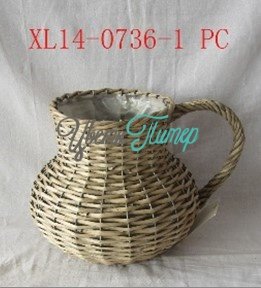 Кувшин плетеный (ива); 19хН22см
