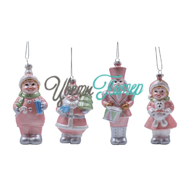 Елочное украшение "Девочка/ Мальчик/ Санта/ Солдат" (пластик), 5х14см, в асс. 402546